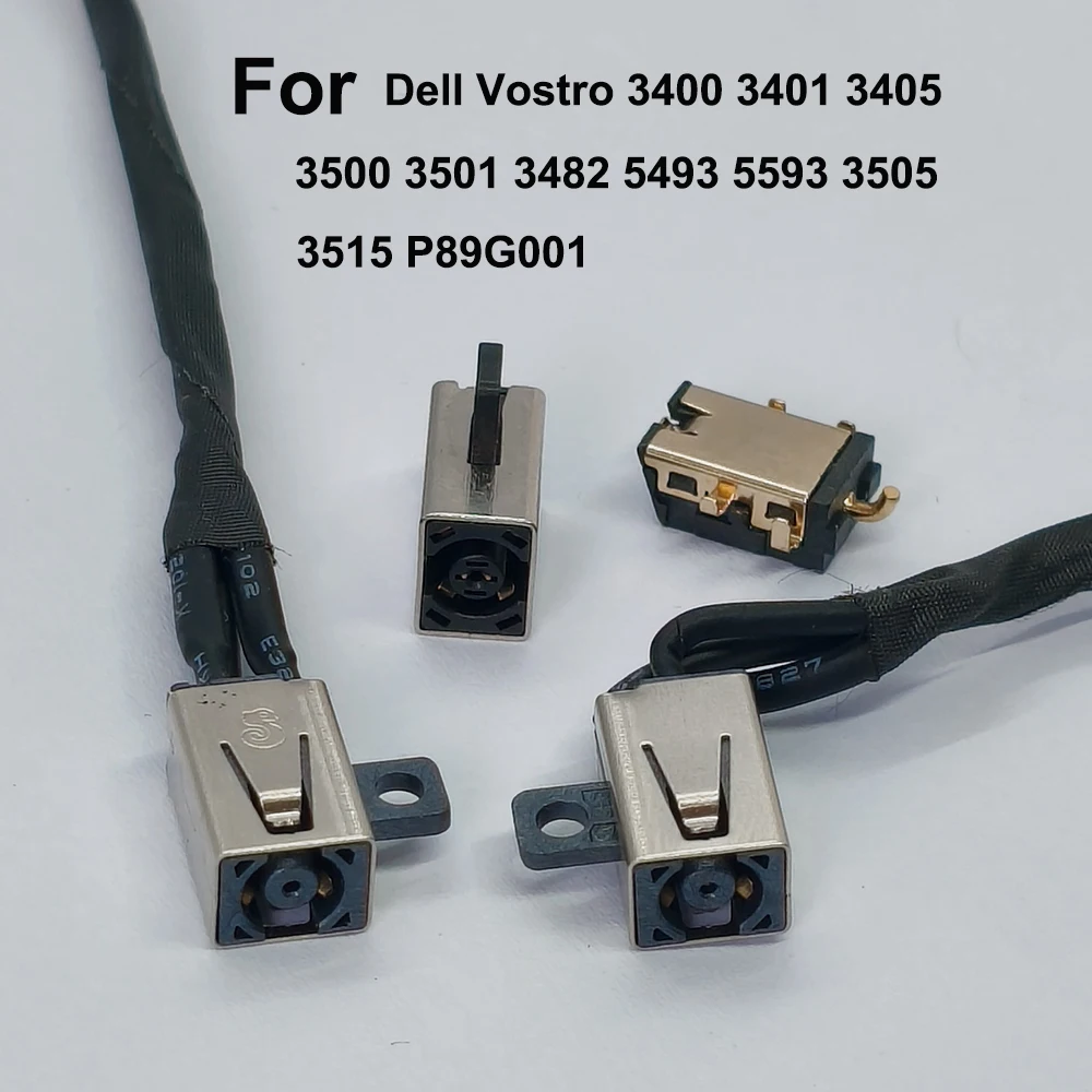 1Pcs Power DC Jack Charging Port Connector For Dell Inspiron Vostro 3400 3401 3405 3500 3501 3505 3511 3515  Laptop Repair Part