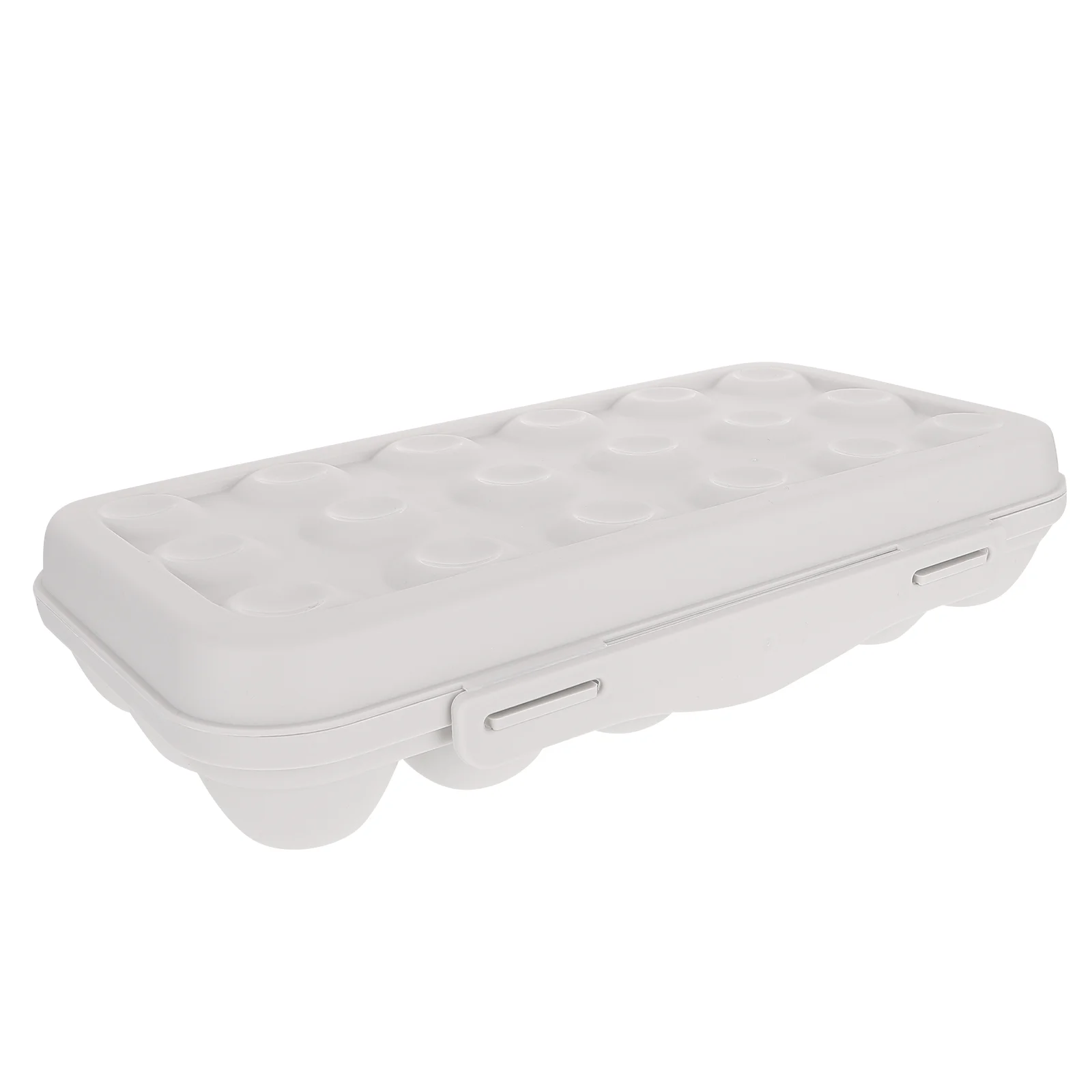 Support de boîte de rangement d'œufs pour réfrigérateur, récipients alimentaires multi-grille en plastique avec couvercles, organisateur de scellage, étui coloré moutarde