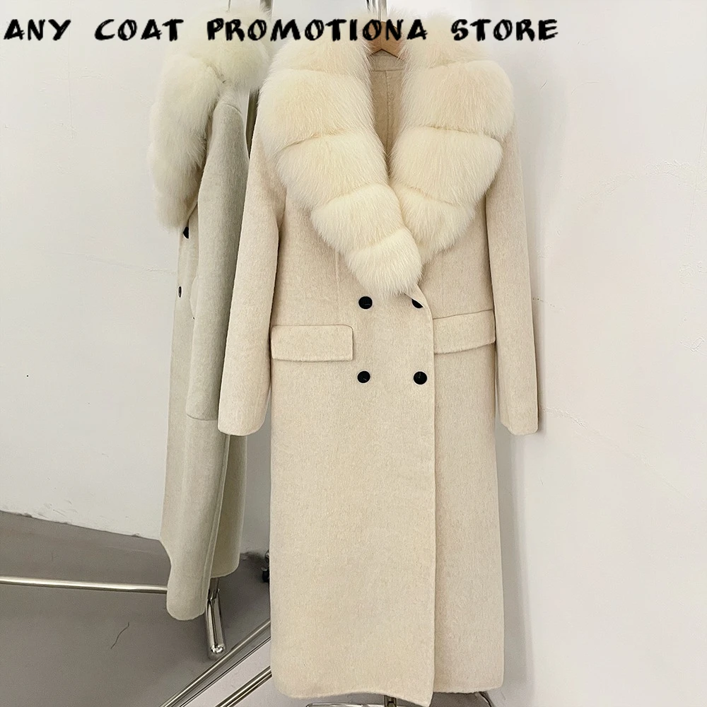Women's Long Down Coat Fur Collar Loose Fit Down Filled Oversized Outerwear Ultra Warm Luxury Urban Style Daily Wear Cold Winter