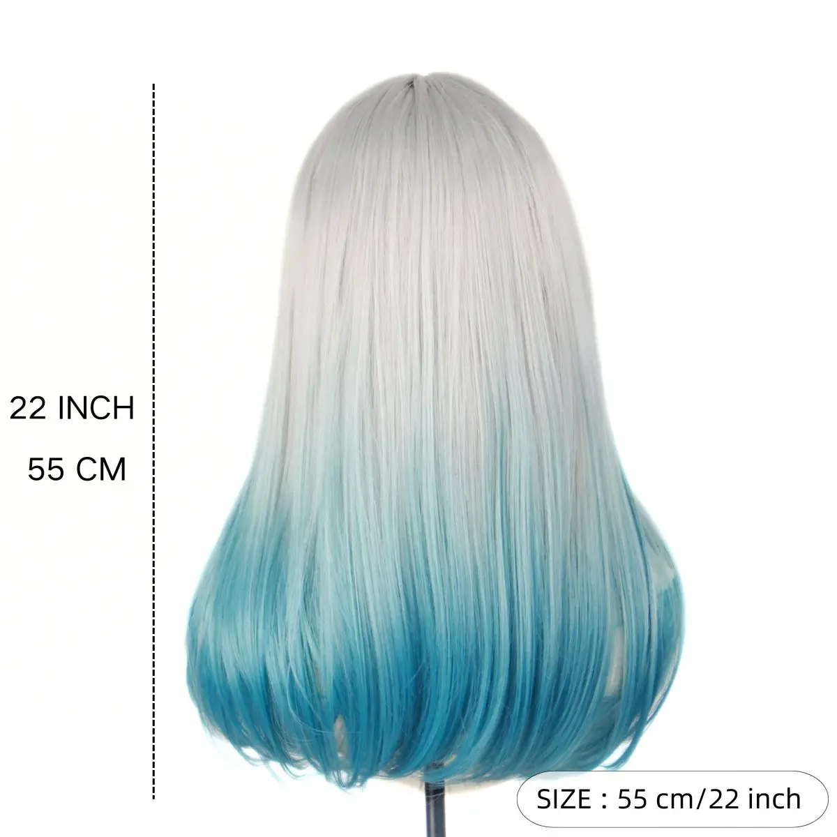 Anxin Hot Selling Long Anime Cosplay Heat Resistant Halloween Party Wig