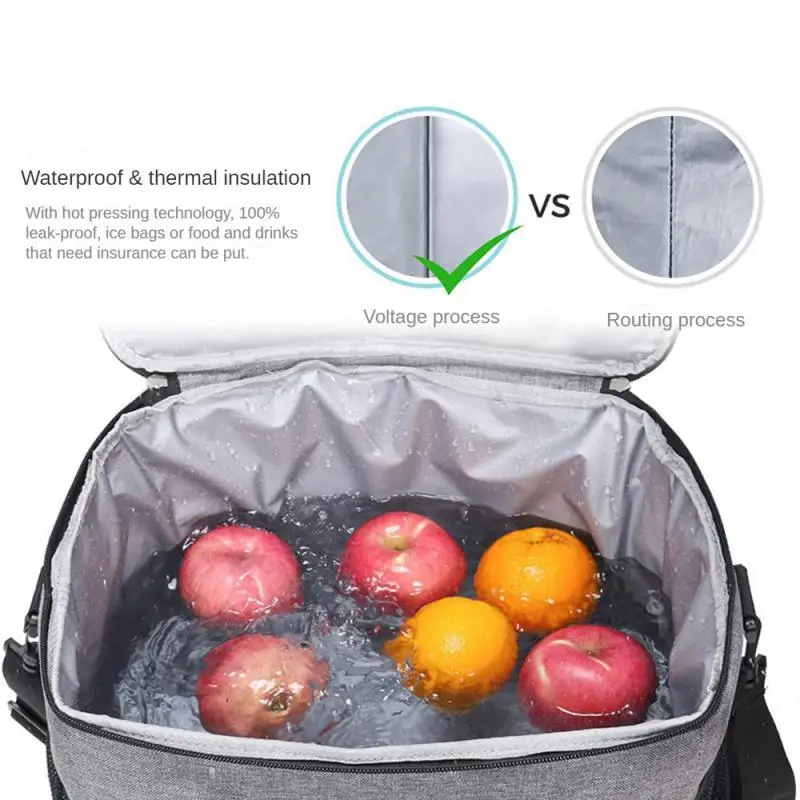 35L Large Capacity Collapsible Cooler Bag Insulated Picnic Lunch Bag Box Cooling Bag for Outdoor Travel Camping BBQ Family Party