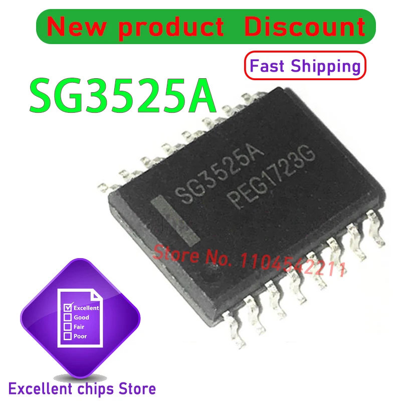 Original SG3525A SG3525ADWR2G SG3525ADW SOP-16 100% New and Genuine (10-50)pcs/lot