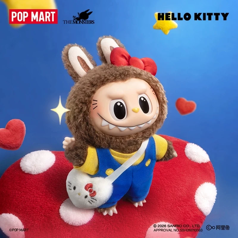 

POP MART LABUBU THE MONSTERS X Sanrio Characters Series Vinyl Plush Genuine Blind Box Mystery Box Guess Bag Toys Anime Figure