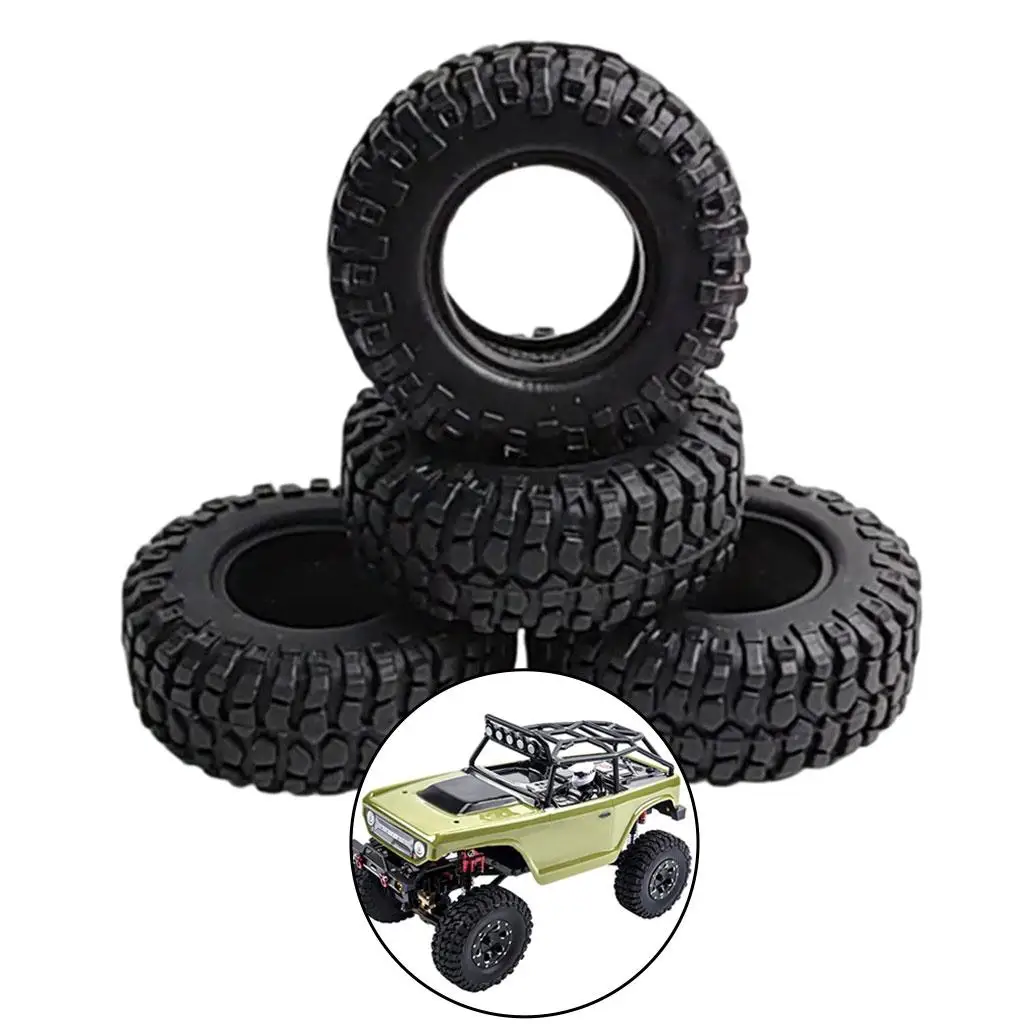 de pneus RC en caoutchouc pour voiture d'escalade Axial SCX24 Axi00002 90081