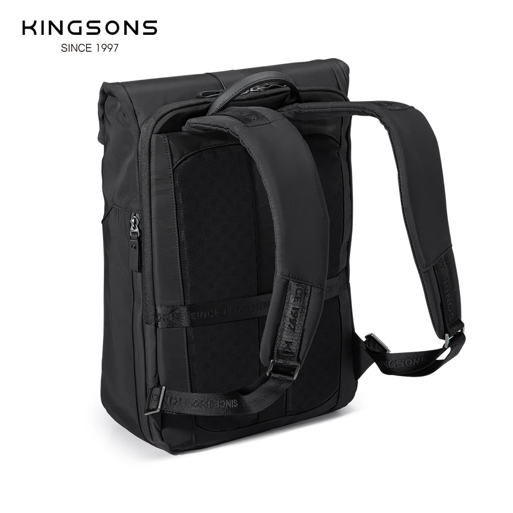 Kingsons Urban Style Backpack Men 15.6 inch Laptop Business Travel Backpack Usb Charging Port Waterproof Dropshipping Wholesale