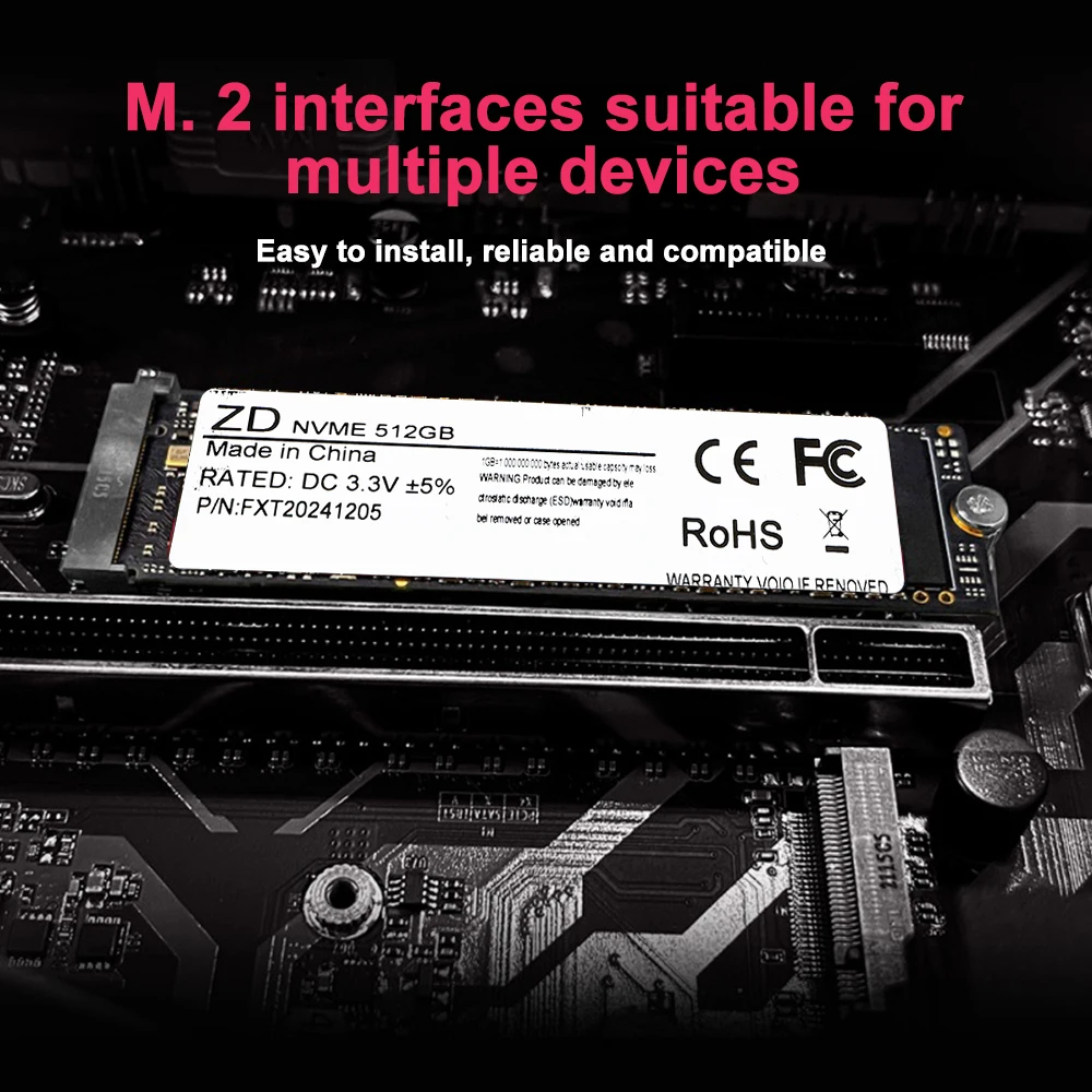 M2 NVME SSD 128 ГБ 256 ГБ 512 ГБ 1 ТБ 2000 МБ/с PCIE 3.0 Жесткий диск Внутренний твердотельный накопитель TLC 3D NAND Flash для ноутбука Настольного компьютера