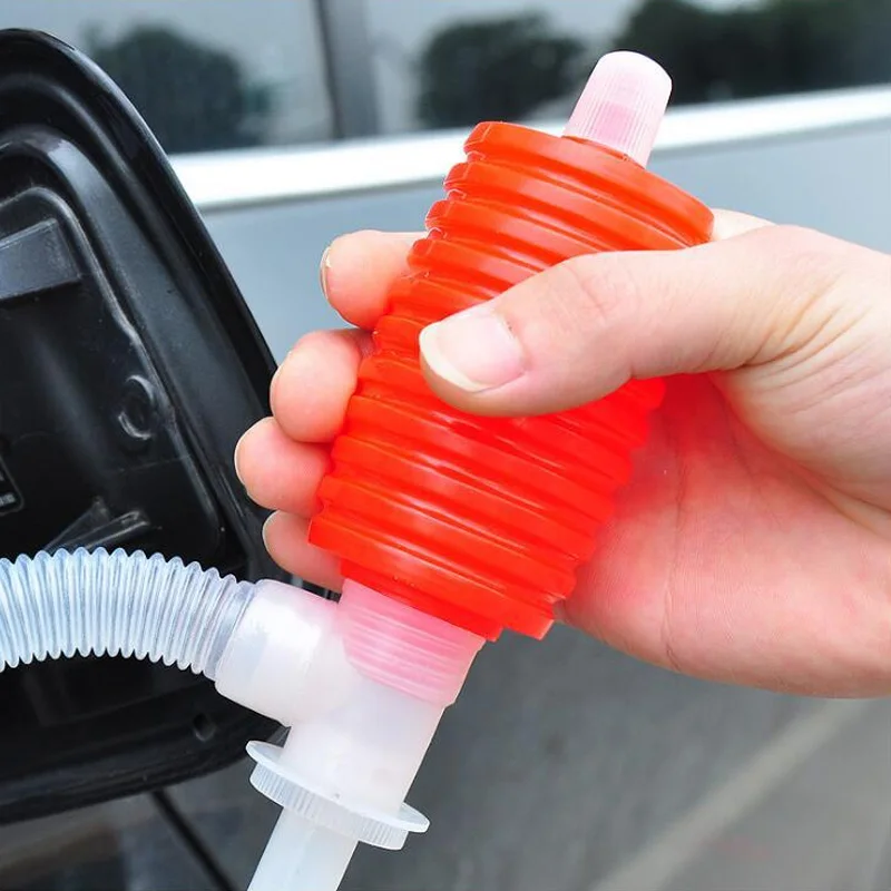 Portable Hand Manual Gas Oil Water Liquid Transfer Pump Siphon Hose for Car Motorcyle Truck Car Liquid Pump Plastic