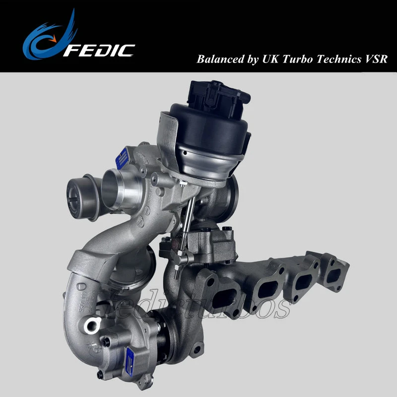 Twin Turbocharger R2S KP35+K04 10009880102 03L145715F turbine full turbo for VW Amarok 2.0 BiTDI 120 Kw 163 HP CFCA 2010