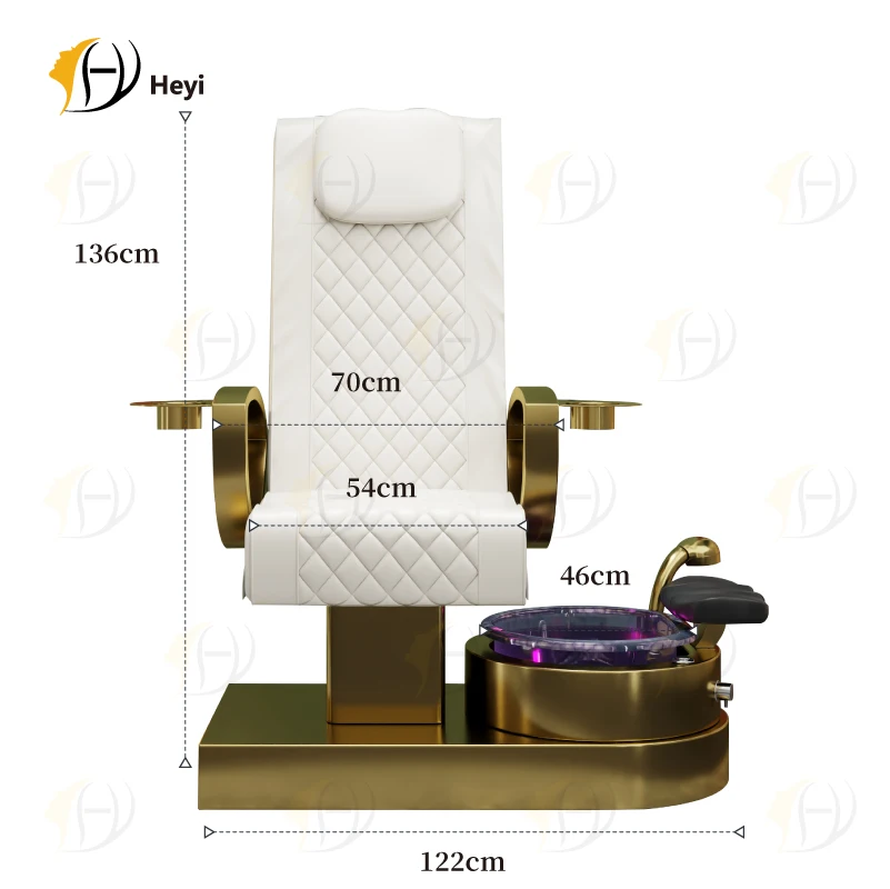 Pedicure Chair silla de pedicura lujo 2023 modern luxury seat covers manicure massage foot spa pedicure chair for nail tech salo