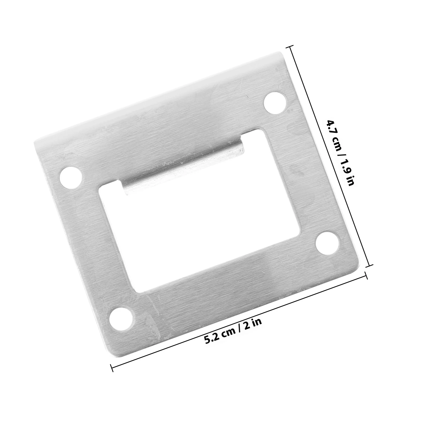 Door Strike Plate Stainless Steel Thickened Rust Proof Easy Install Security Door Frame Reinforcement Deadbolt Cover Plate