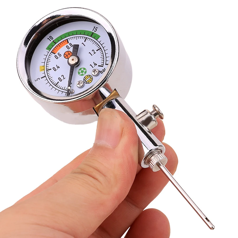 

Ball Pressure Gauge Heavy Duty Air Pressure Gauge Barometer Tool For Football Soccer Rugby Basketball Volleyball