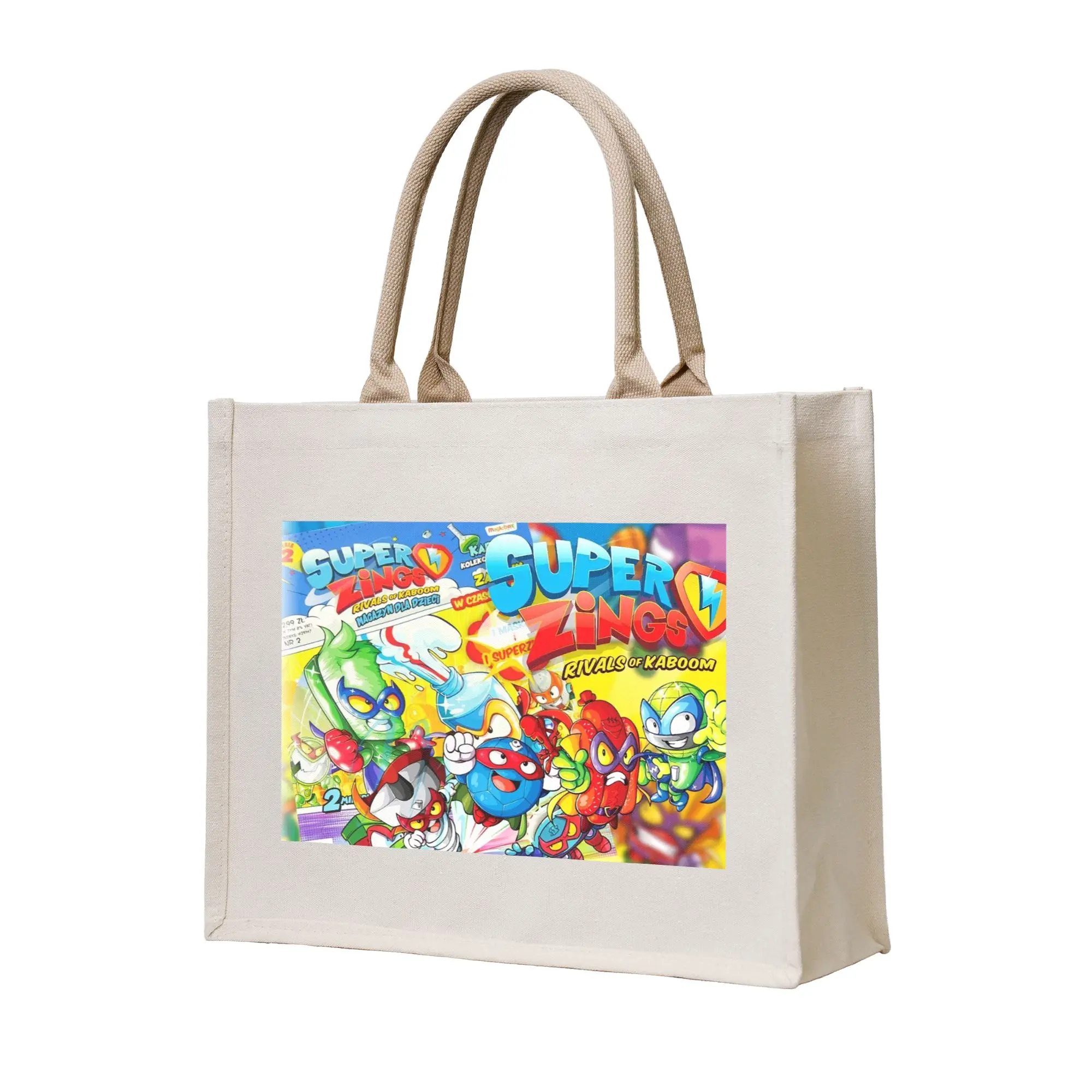 

Новые сумки для покупок Super Zings Cartoon Game Superzings, холщовая сумка-тоут, складная сумка-тоут для женщин, дорожная сумка через плечо