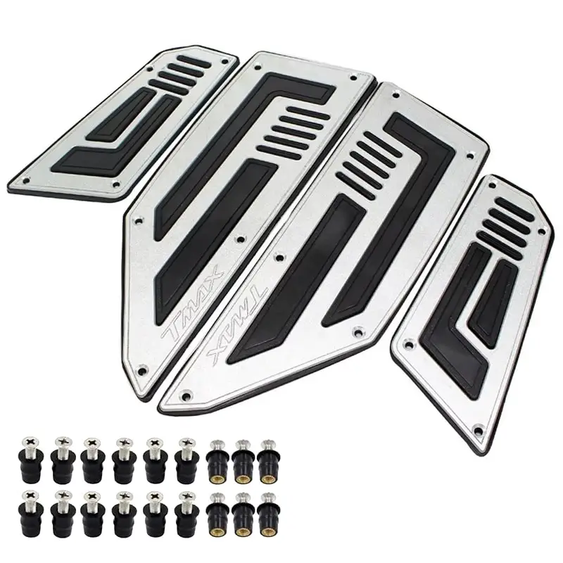 

Motorcycle Footboard Steps Motorbike Foot Footrest Pegs Plate Pads For YAMAHA TMAX 530 T-MAX 530 2012 2013 2014 2015 2016