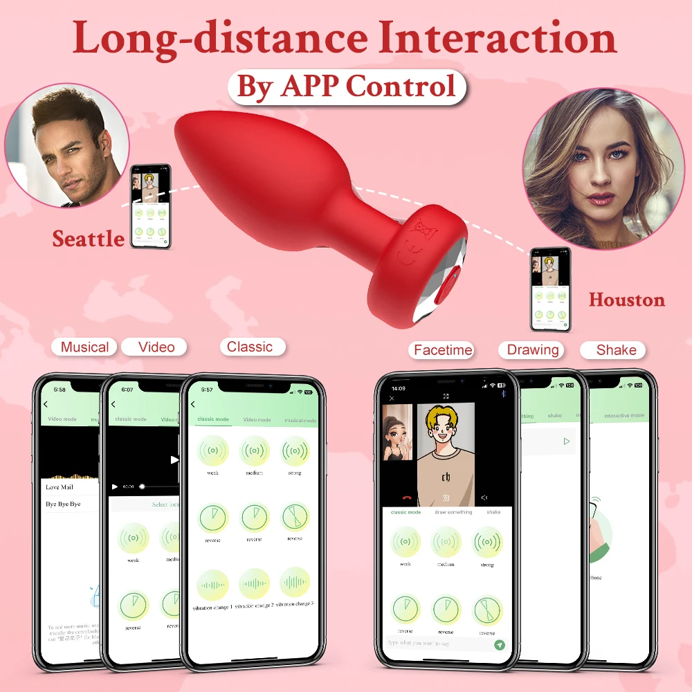 9 سرعات المكونات الشرج هزاز بعقب المكونات البروستاتا تهتز مدلك APP التحكم عن بعد الإناث معدات الاستمتاع واللعب الجنسي للنساء الرجال