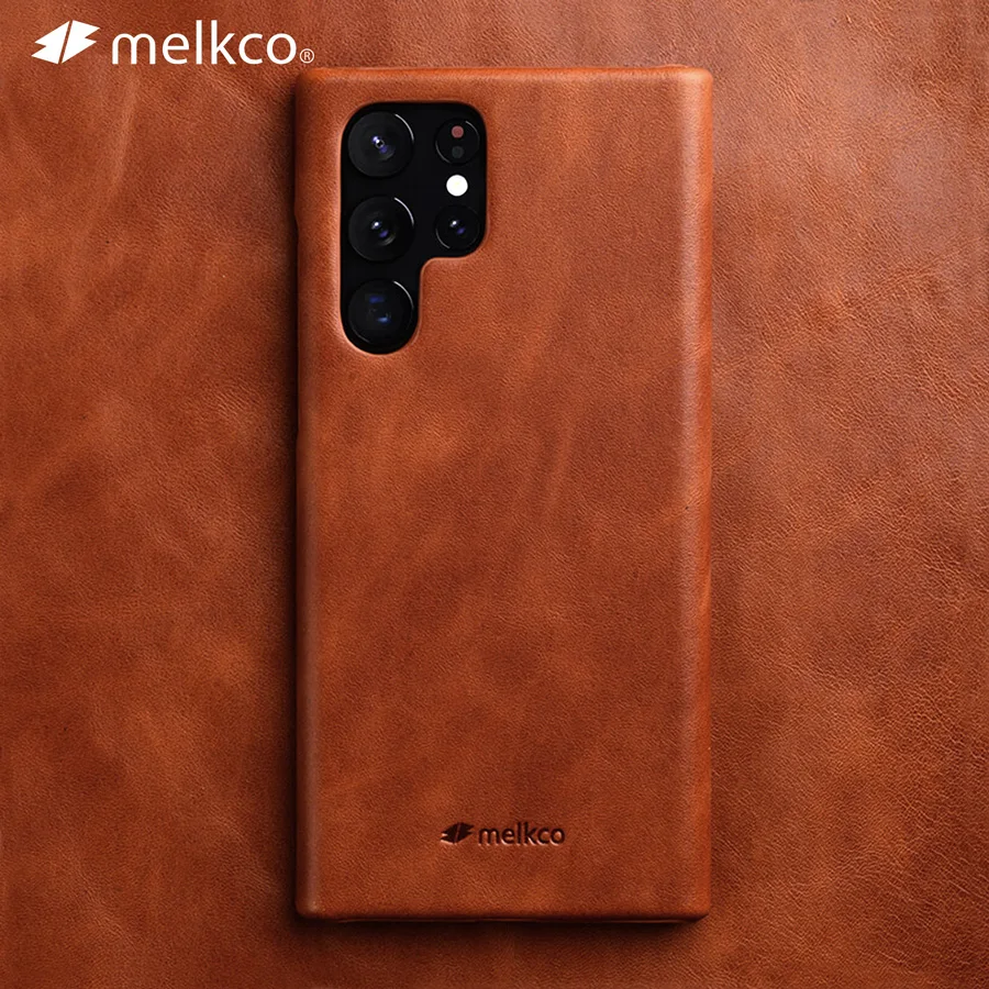 

Чехол из натуральной кожи Melkco Oil Wax для Samsung Galaxy S23 Ultra 22 Plus Note20 +