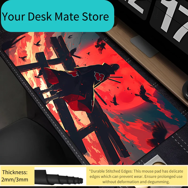 

Коврик для мыши 90x40 см, аниме, Наруто, Итачи Учиха, игровые аксессуары, коврик для клавиатуры Varmilo, резиновый коврик для ПК, компьютерный коврик, коврик для мыши