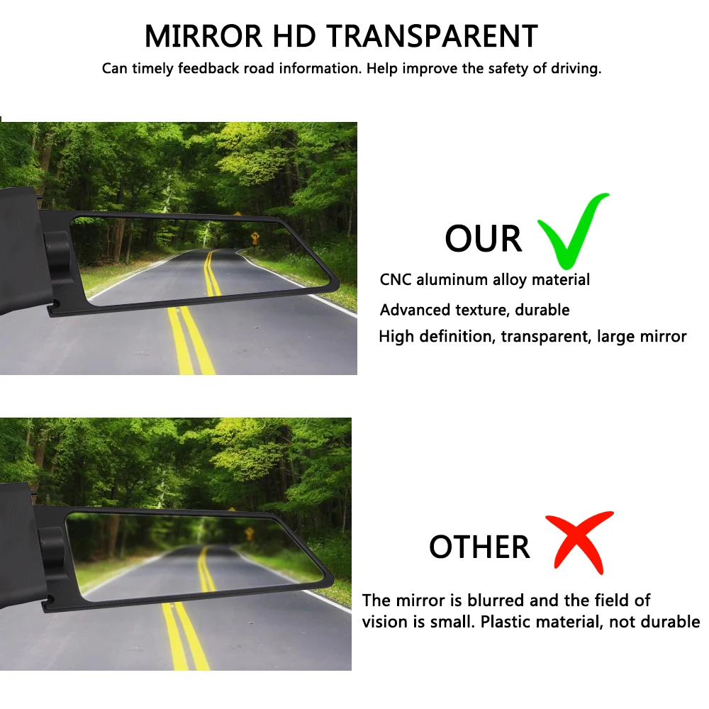 Stealth Mirrors Adjustable Rotate Wing mirror HD Glass For Honda CBR954 R CBR 954R CBR954R 2002 2003 Motorcycle accessories