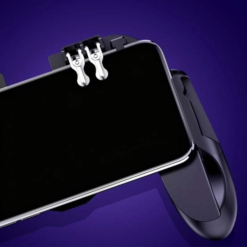 C7AB 4 Trigger Mobile Game Trigger Joystick Gamepad with Cooling Fan Plug and for Play for PUBG COD Mobile Gamepad