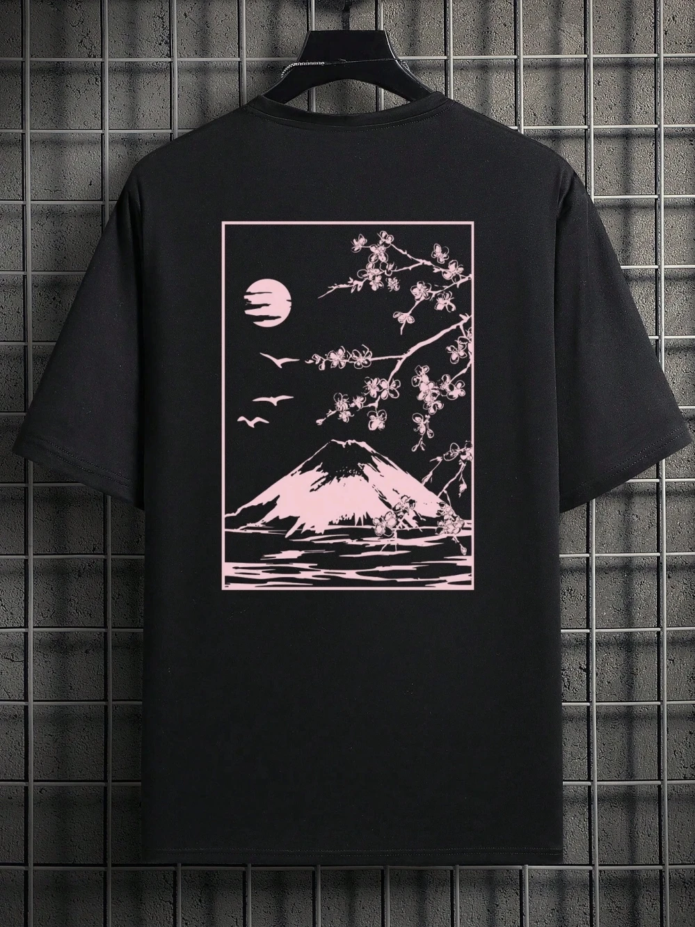 Tokyo Sakura Mount Fuji Visitenkarte T Hemd Männer Mode T Kleidung Baumwolle Sommer Casual Tops Hip Hop Lose Baumwolle T-Shirt