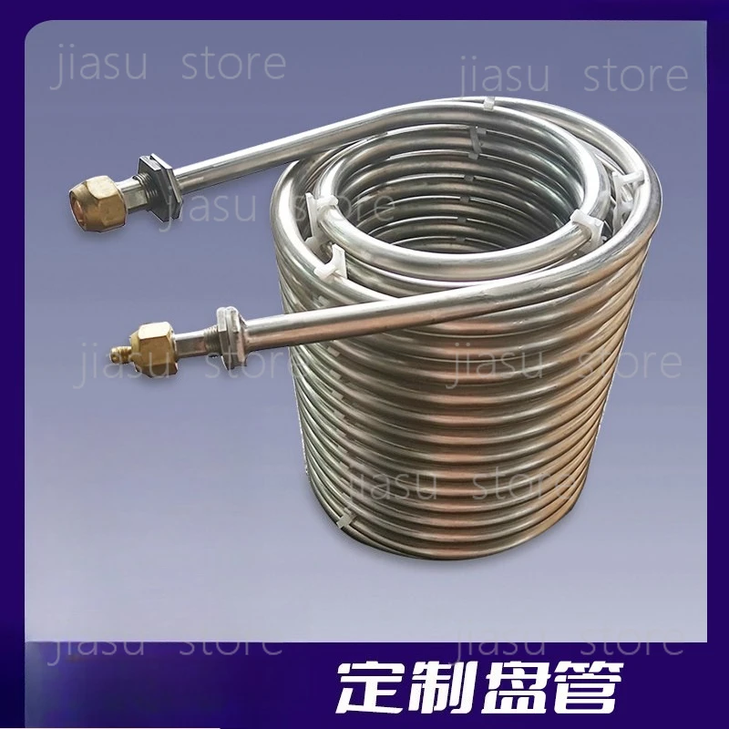 

304 stainless steel coil evaporator heat exchanger circular mosquito coil type water water waste heat recovery