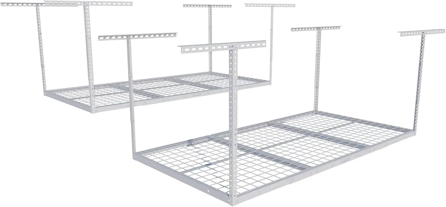 2 Pack 3x6 Overhead Garage Storage Adjustable Ceiling Storage Rack 72