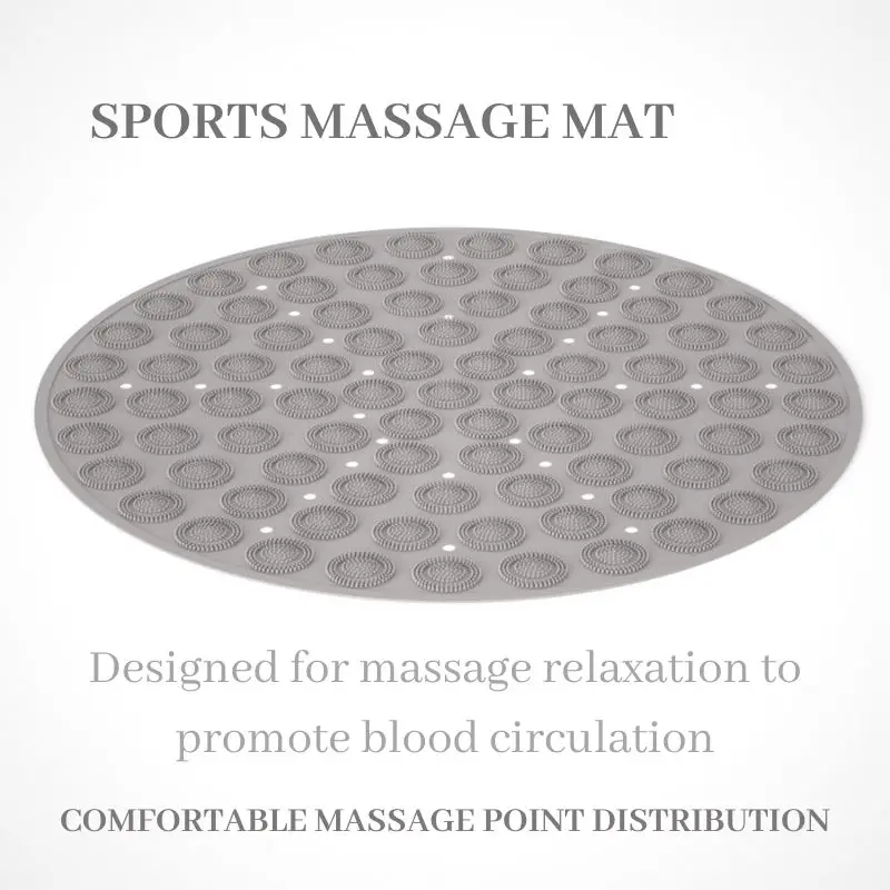 Foot Massage Acupressure Board Mat Muscle Relaxation Round Exercise Mat Fitness Round Workout Equipment Pilate Yoga Accessories