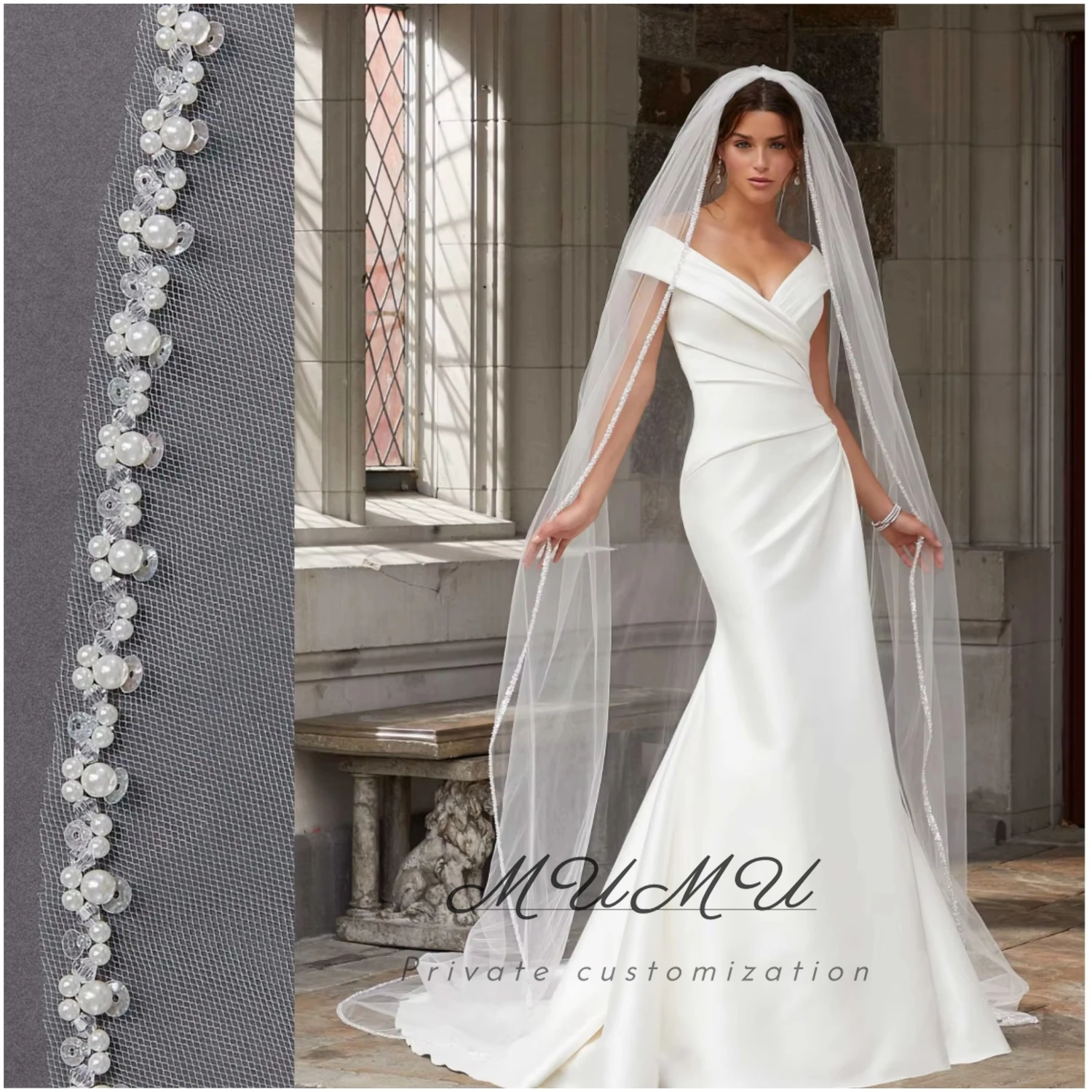

MuMu Customized فساتين سهرة Wedding Dresses for Parties Elegant Party Dresses 2025 Платье Вечернее white mermaid wedding dresses