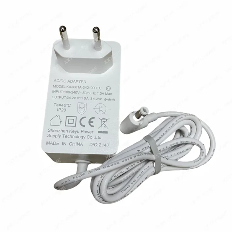 Original vacuum cleaner XCQ01RM Power Adapter 34.2V 1A for ROIDMI F8 F8E Handheld cordon cleaner power cord.