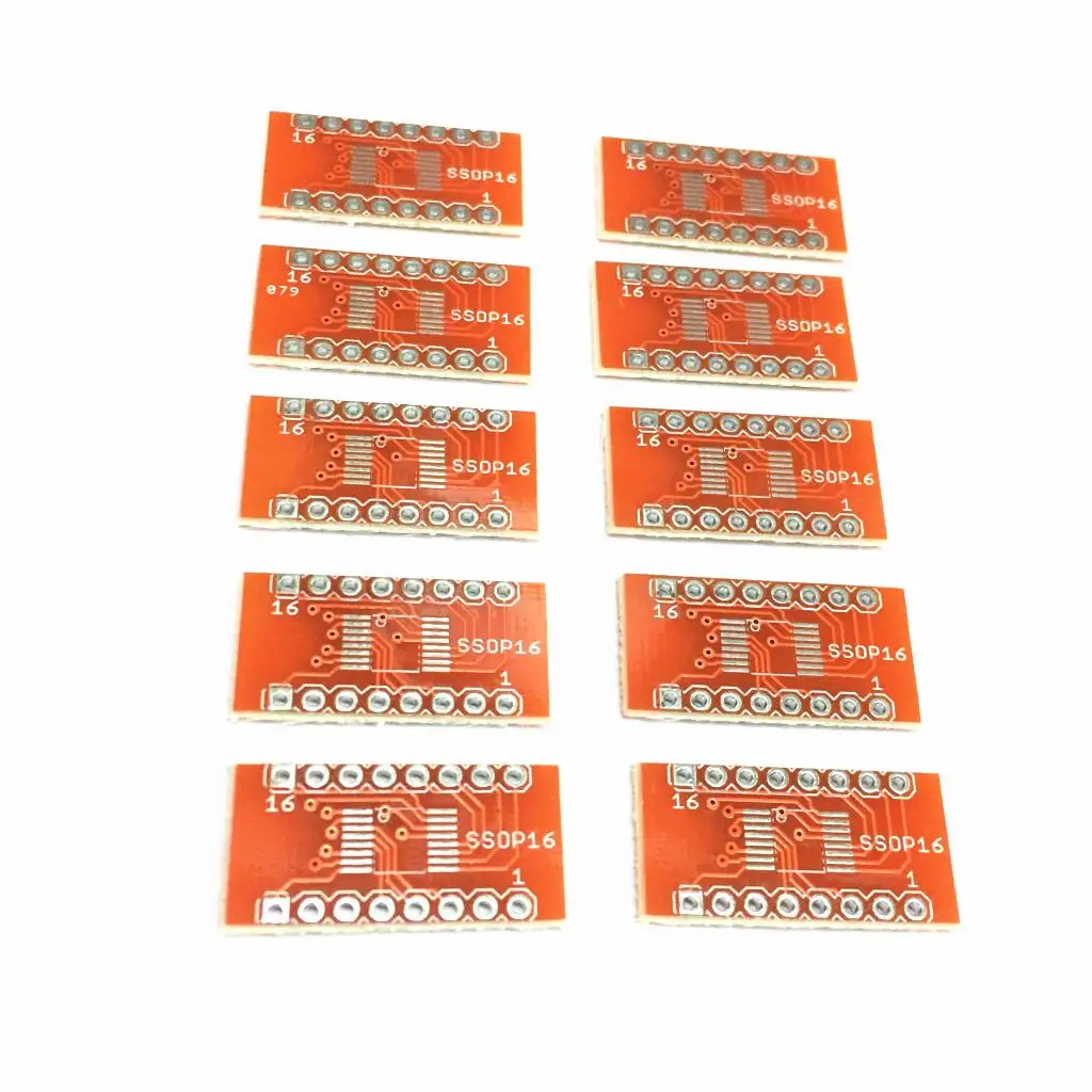 10 Adapter Plate/16 to DIP Board PCB Pin Board Pitch 0.65mm/1.27mm