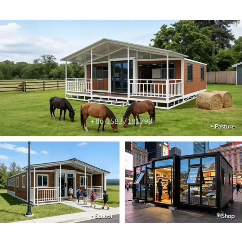 40ft 20ft Folding Container House Mobile Tiny Home Ready Container House Prefabricated House Prefab Expandable Container Home