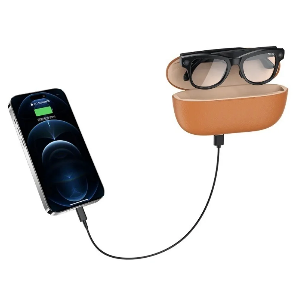 

GS5 Max AI Smart Video Glasses with 8MP Wi-Fi Transfer & Translation Feature Charging Case