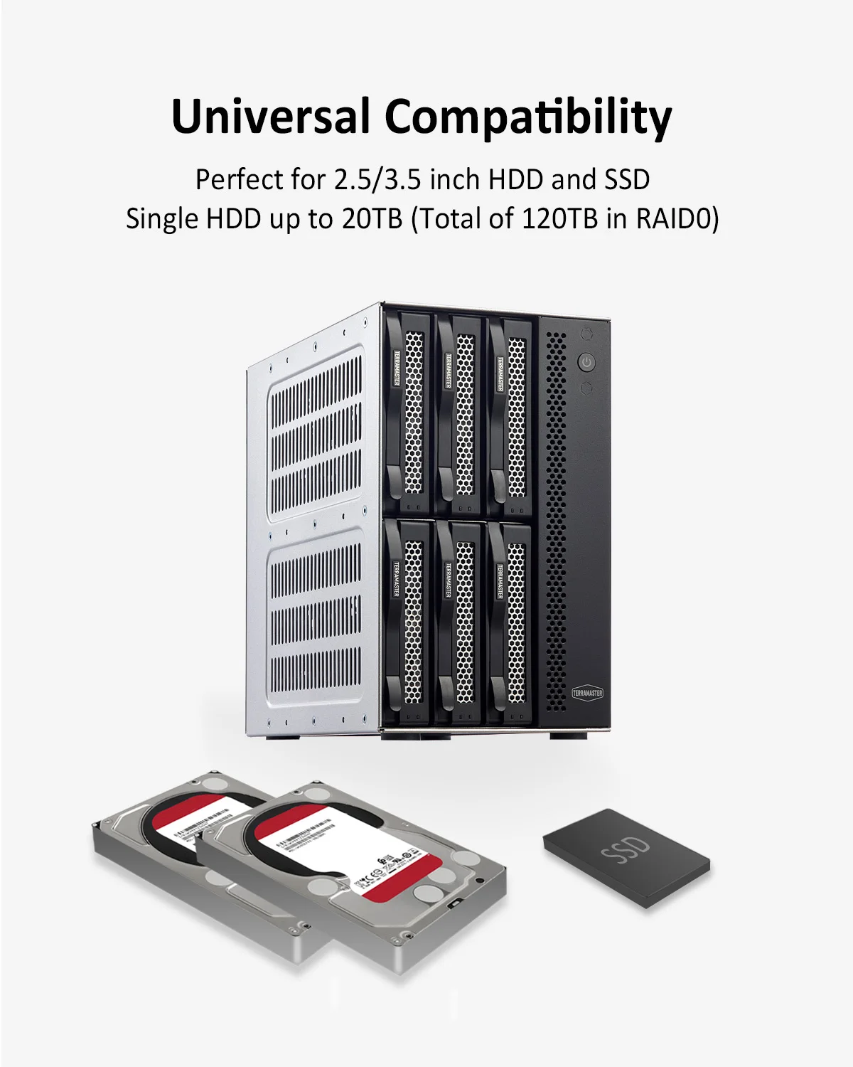 Imagem -06 - Terramaster-servidor de Armazenamento de Rede sem Disco T6423 6nas Alto Desempenho para Smb com Cpu Quadcore 4gb Ddr4 25 Ghz Portátil 2