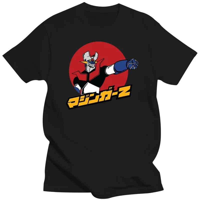 Blue Shirt Men Mazinger Z Men Pre-Cotton Short Sleeve Tees Shirt Cheap Men's T Shirt Uniforms