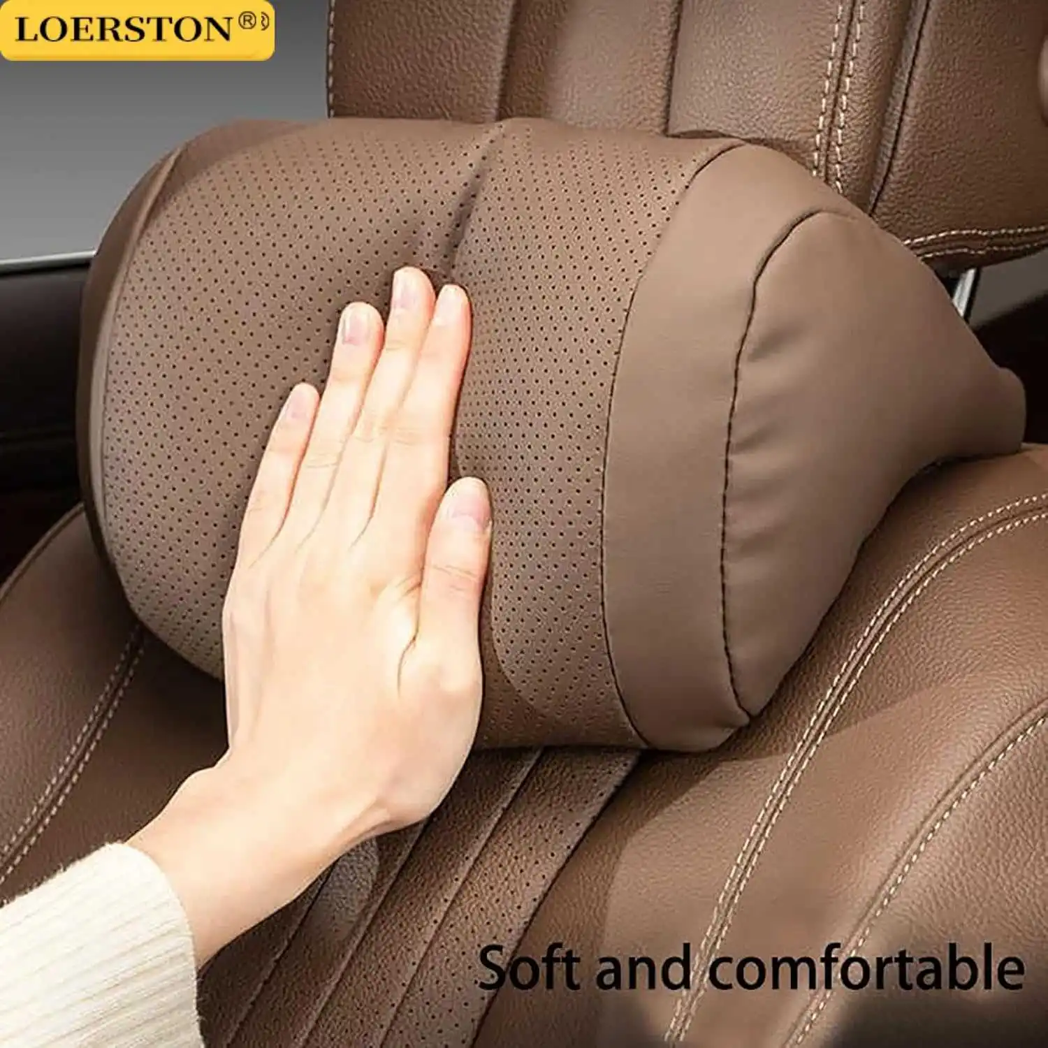 Car Seat Headrest Universal Travel Rest 3D Neck Pillow Protect Neck Soft Fluffy Comfortable Neck Rest Car Accessories