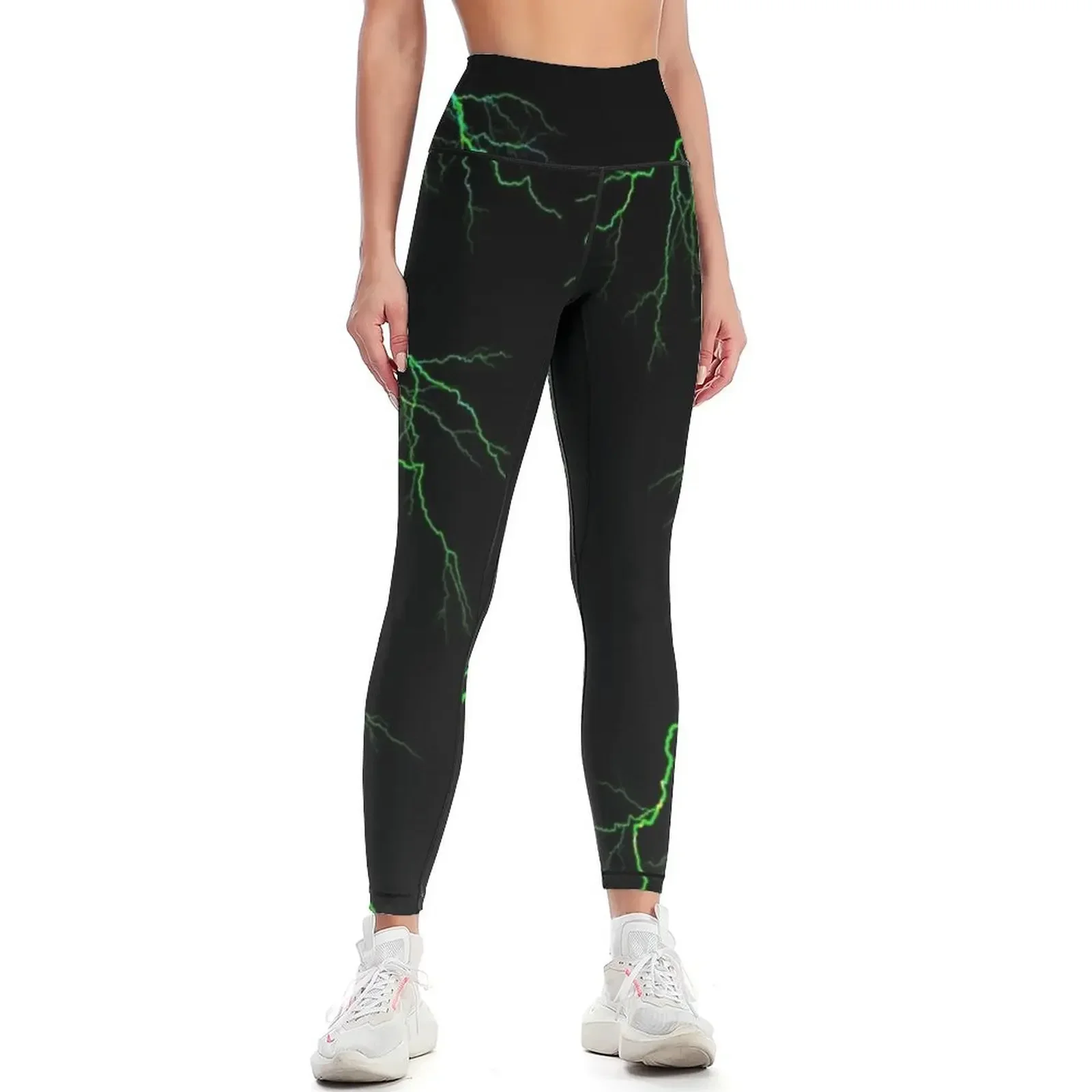 

lightning Leggings sportswear gym legging pants raises butt sports shirts gym sport set Womens Leggings