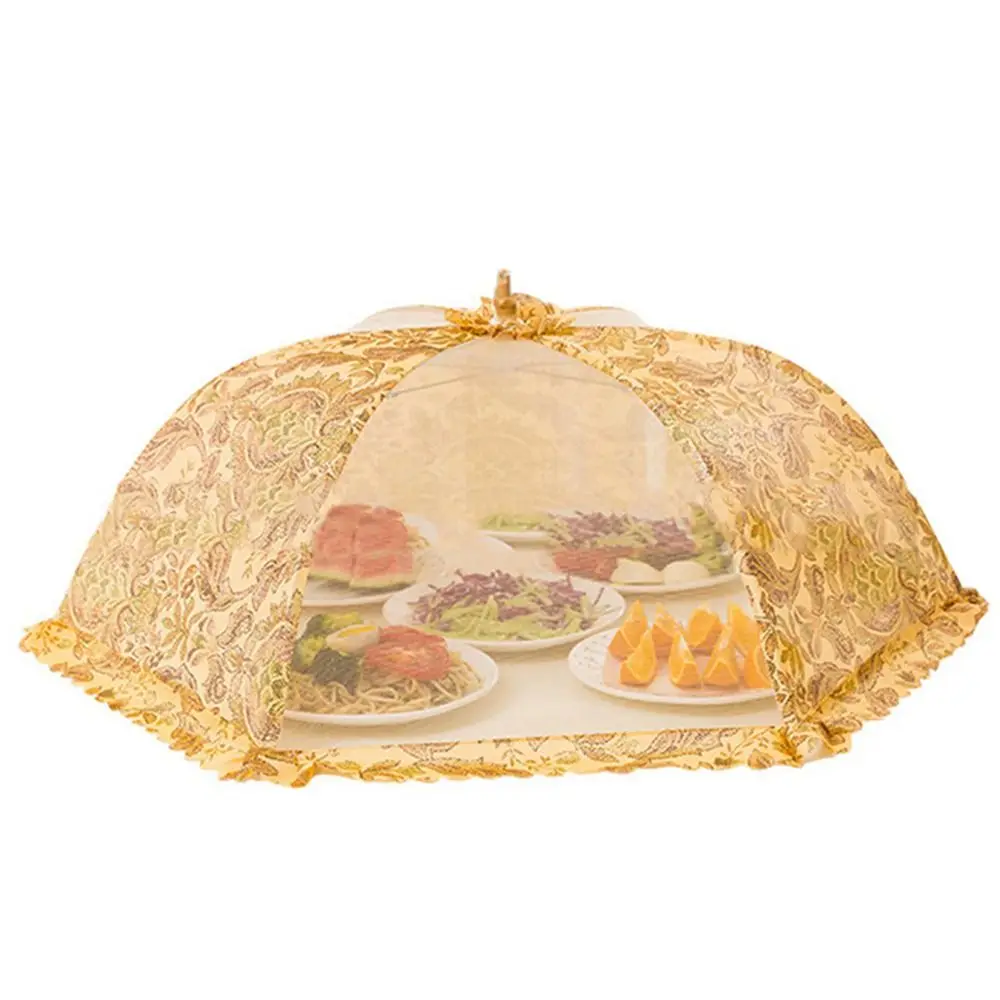 Breathable Insect-proof Dish Tent Umbrella Shape Anti Mosquito Dining Table Food Lid Food Cover Table Cover Kitchen Gadgets