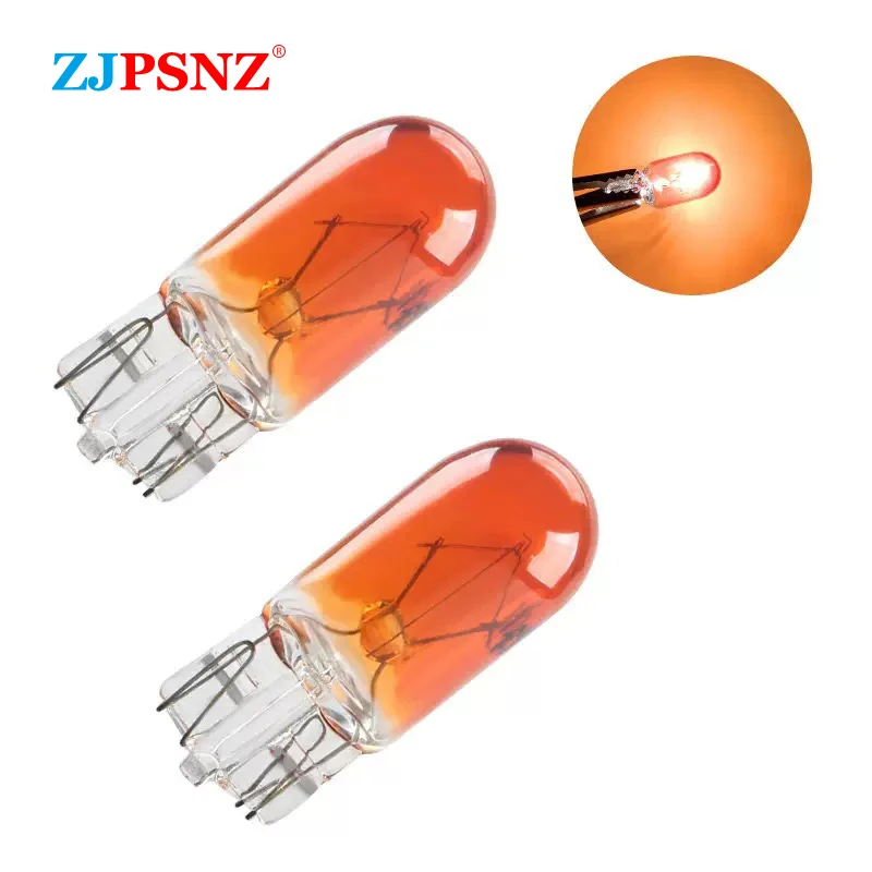 Universal T10 Inserted Bubble Halogen Light Bulb 12V 48V 55V 60V Warm Light Red White Wedge‑Base Lamp Side Marker Mini Lights
