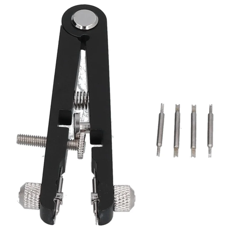 V Shape Plier Pin Strap Band Remover Removal Tool Set Kit Watch Spring Bar Tweezer For Repair Black