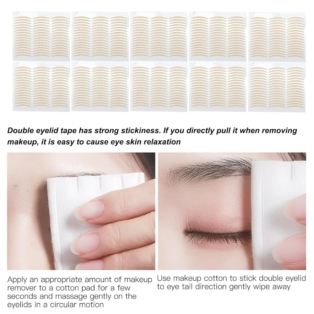 شريط رفع الجفن عالي الجودة، شريط جفن مزدوج نفاذية عالية شريط لاصق للجفن المزدوج للمكياج شحن سريع
