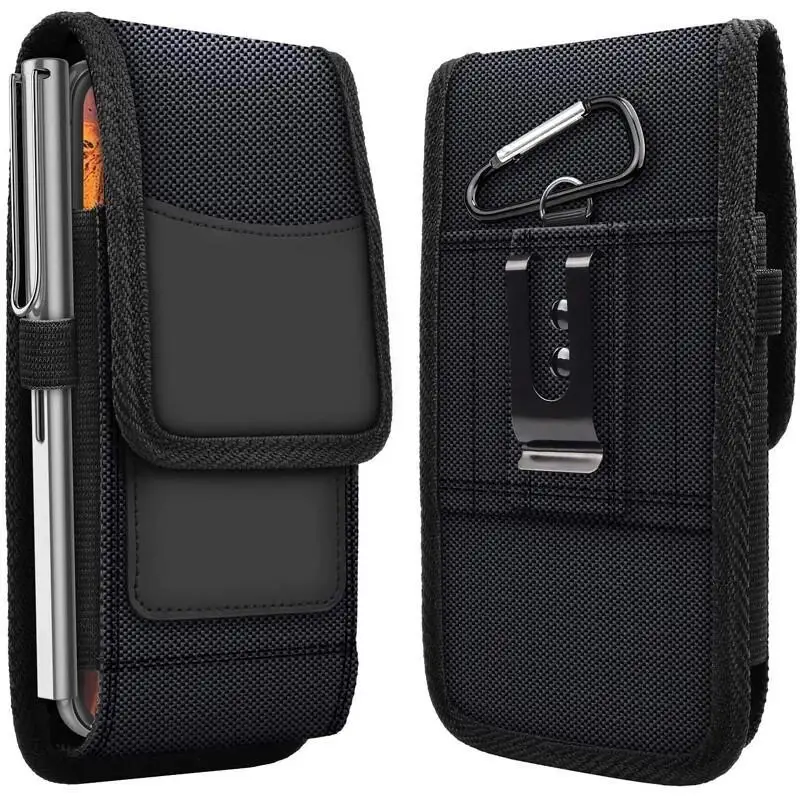 Mobile Phone Belt Clip Holster Pouch Buckle Wallet Card Holder Case with Hook Loop 3.5-6.3 Inch For IPhone Xiaomi Huawei Samsung