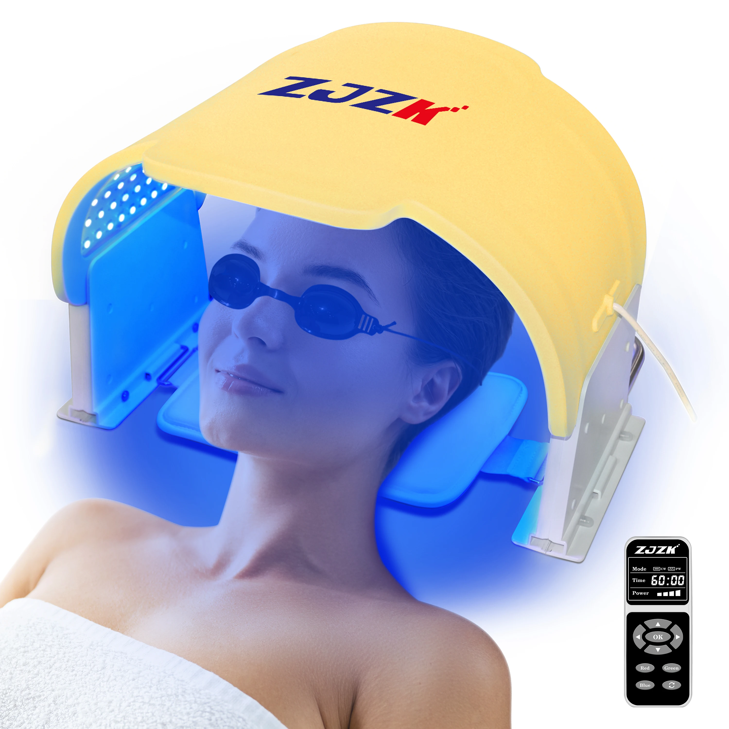 

ZJZK 990 Chips Red Light Therapy Face And Neck Massager Led Mask Skincare 660nm 850nm 940nm For Elbow Promote Metabolism