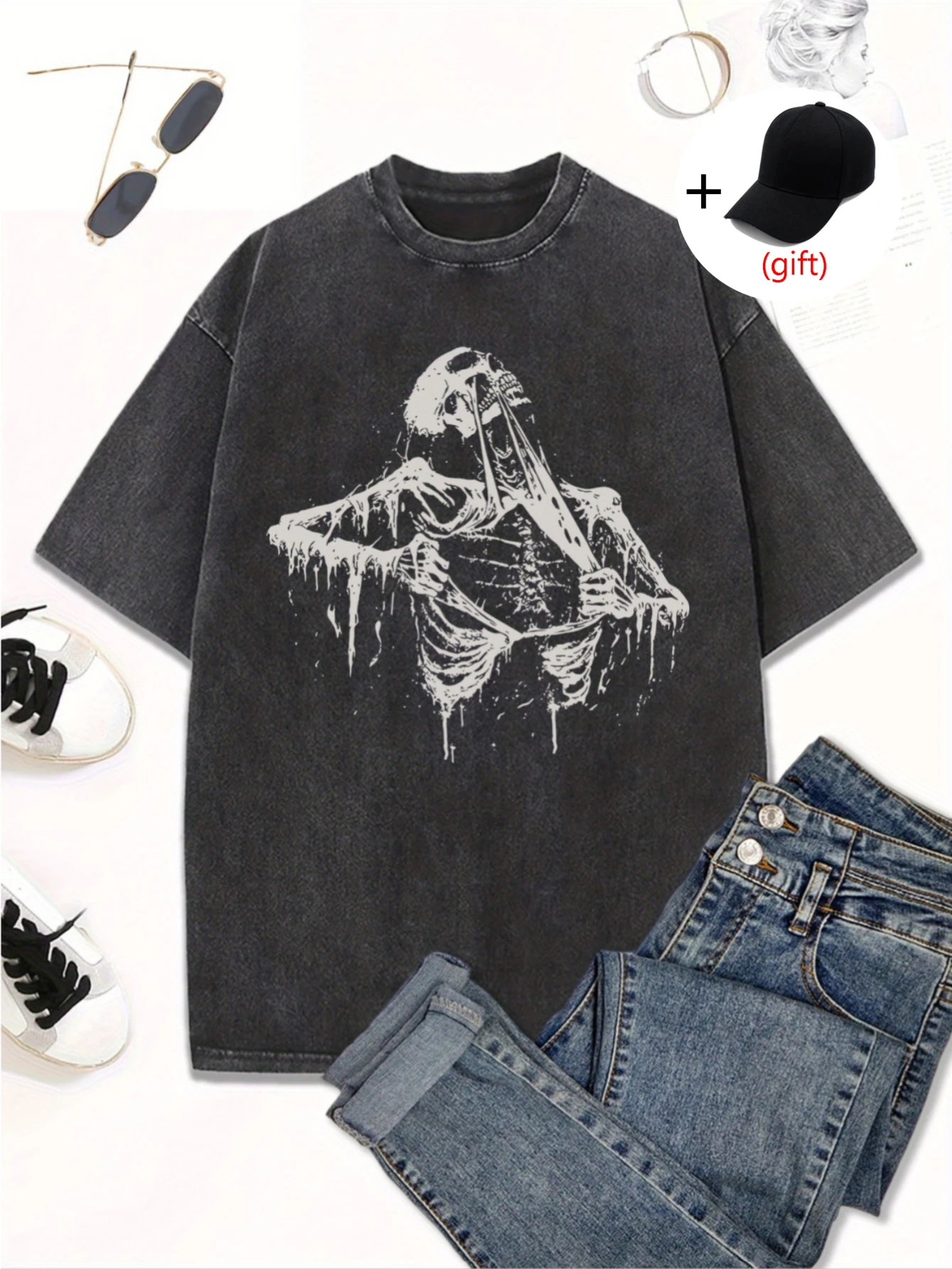 Retro Herren Sommer T-Shirt aus Weichem und Atmungsaktivem Stoff, Geeignet für Lässige Sommerkleidung und Tägliche Outfits, Modisch und Vielseitig