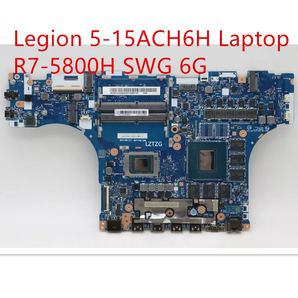 

Motherboard For Lenovo Legion 5-15ACH6H Laptop Mainboard R7-5800H RTX3060 6G 5B21C22564