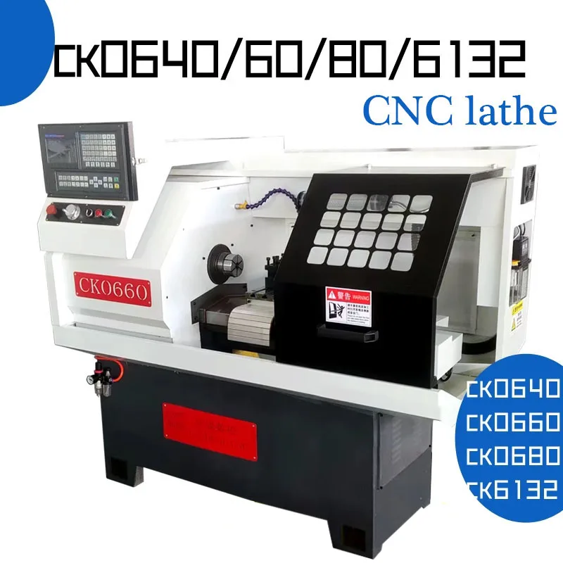 CNC Lathe 260mm to 300mm Stroke Semi-Automatic Metal Lathe Threading Making Mini CNC Machine Tool Stepless Speed Regulation