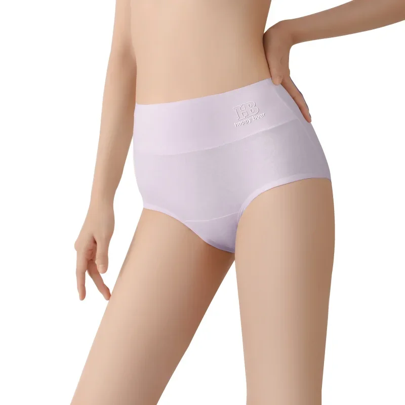 High Waist Underware Buttocks Lifter Women Breathable Cotton Lingerie Triangular Panties Woman Plus Size Briefs Underwear 3Pcs