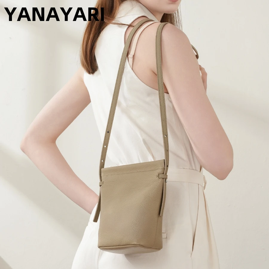 

YANATARI мини-маленькая винтажная сумка из натуральной кожи, роскошная сумка через плечо для мобильного телефона, женская сумка для мобильного телефона