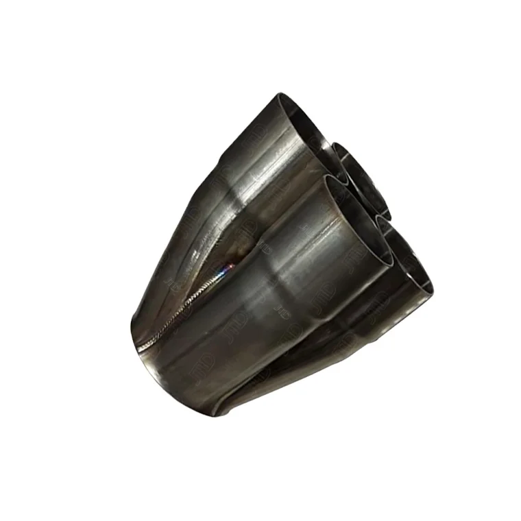 

High Quality Car Custom Exhaust Tip Pipe Auto Engine Stainless Steel Four Outlet 4-1 Merge Collector