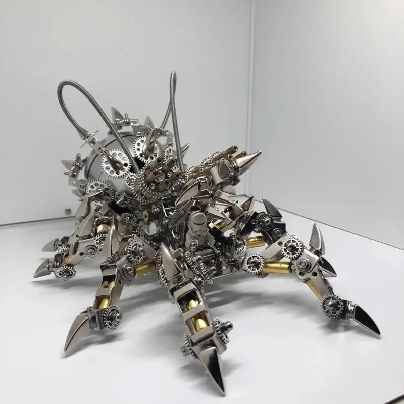 Mechanical spider metal assembly handmade diy tarantula mecha model Bluetooth audio gift for men creative gift ornaments