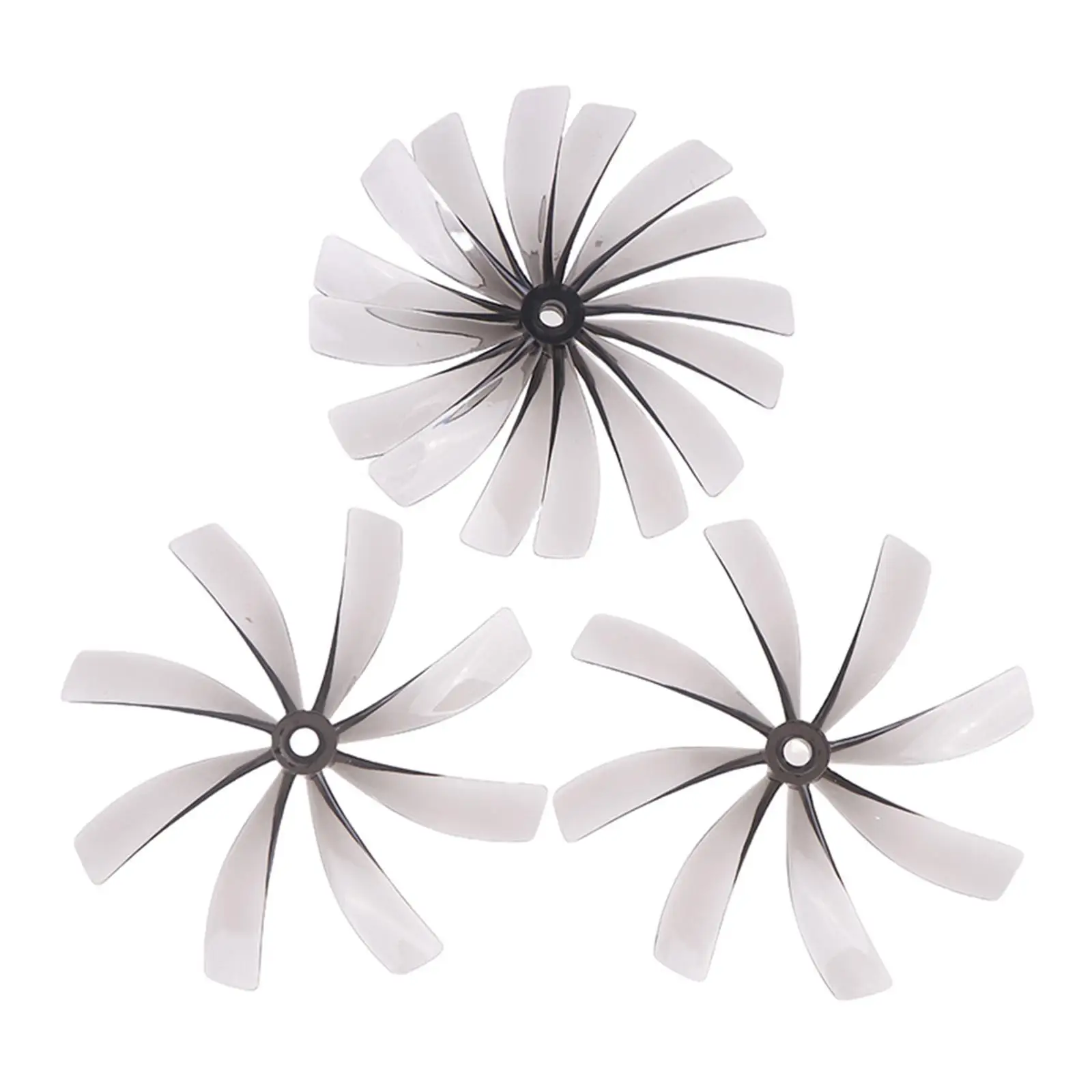 RC Airplane Spare Propeller Gray 8 Blade Plastic Professional High Performance Lightweight Portable Replacement for Remote