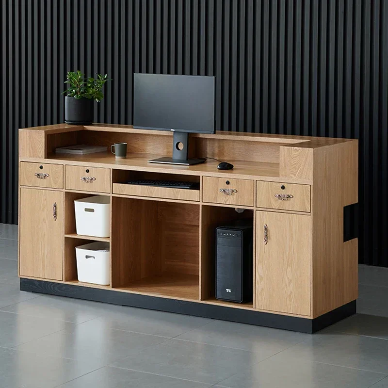 Office Restaurant Reception Desk Counter Conference Small Reception Desks Console Checkout Recepcion Mostrador Luxury Furniture